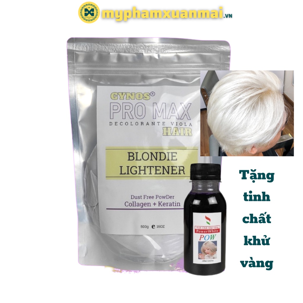 Bột Tẩy Tóc Cynos Promax New Thế Hệ Mới Bổ Sung Khử Vàng 500g