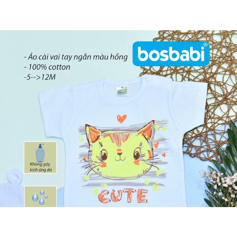 Áo cộc tay Bosbabi cho bé 5 đến 22kg