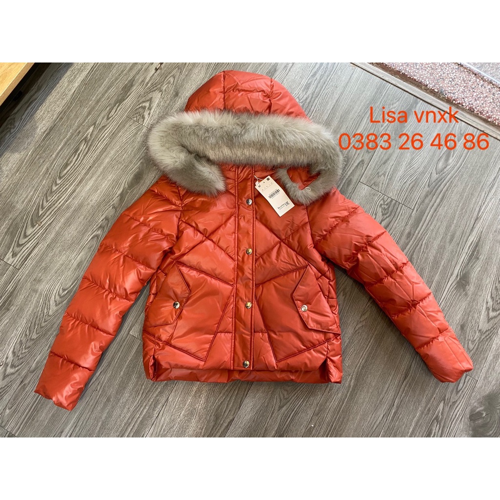 áo phao cổ lông bershka (ảnh thật)