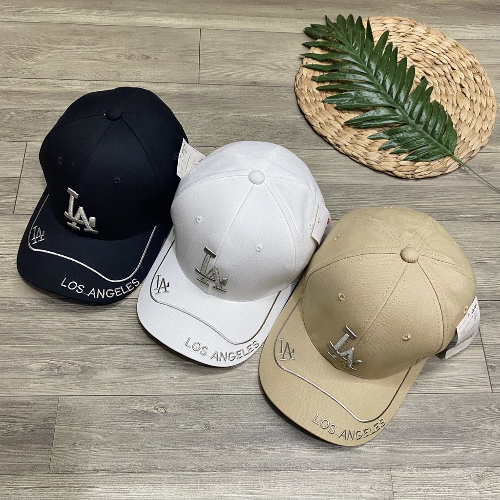 Nón kết nam nữ chữ thêu LA cách điệu siêu đẹp chất kaki đứng phom - NN15