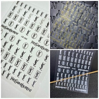 Sticker YSL dán móng nhiều mẫu
