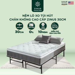 Nệm Lò Xo Độc Lập Cao Cấp Dày 30cm Zinus - 12in Extra Firm Spring Mattress
