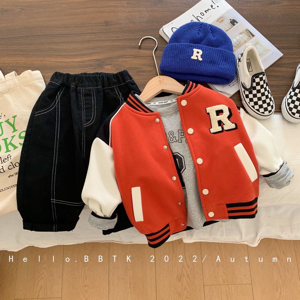 Áo Khoác Nỉ AR Áo Khoác Bomber Dày Dặn Mùa Đông Cho Bé Yêu Từ 8Kg Đến 32Kg Thời Trang Trẻ Em Tin Store