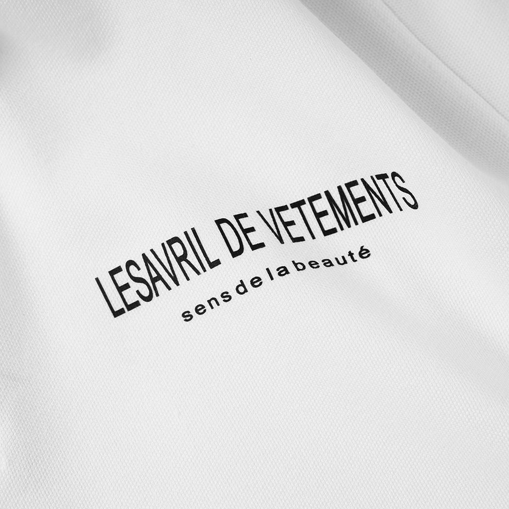 Áo Polo Lesavril de Vetements LDV SDLB White