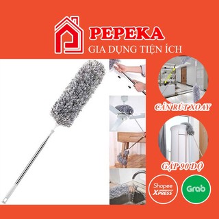 LOẠI 280CM Chổi phất trần lau bụi đa năng có cán điều chỉnh độ dài Chổi quét bụi đa năng cán rút xoay 360 độ, gấp gọn