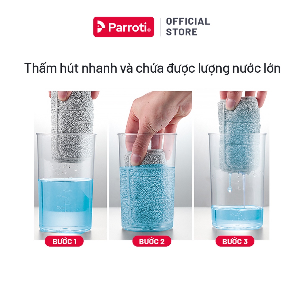 Miếng lau nhà 38x12cm, dùng cho bộ lau nhà size lớn Parroti Pro Max PX01