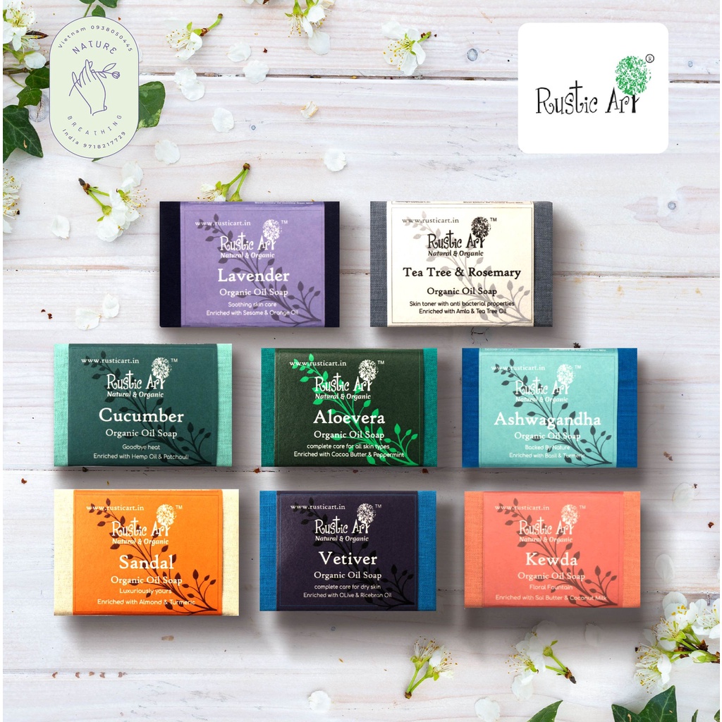 Xà Phòng Tắm Organic Cao Cấp | Cấp Ẩm, Mịn Da, Chống Lão Hóa | Rustic Art