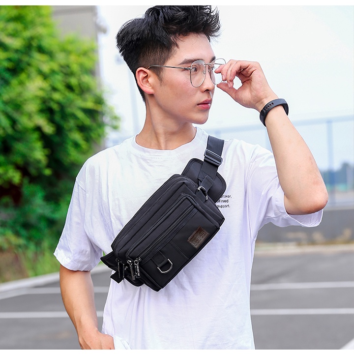 Túi đeo bụng thời trang cao cấp TUI-50 thiết kế đeo chéo tiện lợi SIZE 23CM | BigBuy360 - bigbuy360.vn