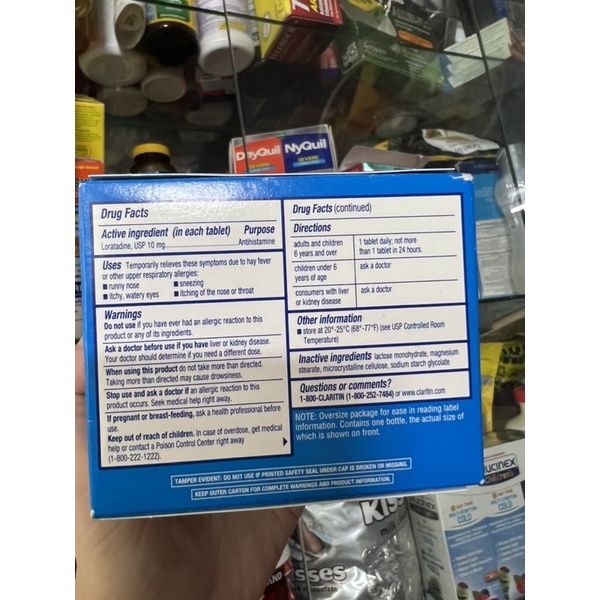 Claritin 24 Hour Allergy, Non-Drows 70 VIÊN