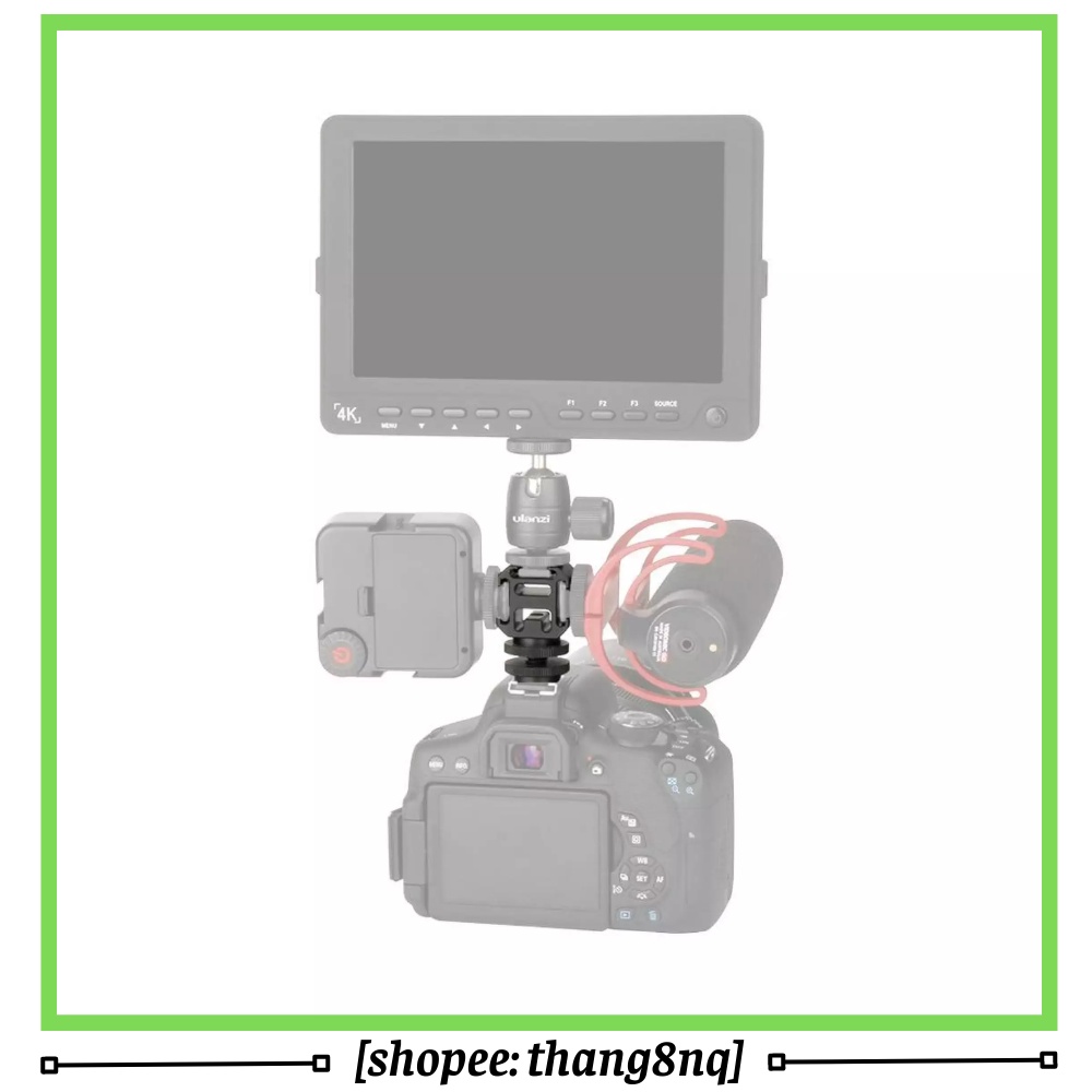 Mount 3 cold shoe, 3 chuyển đổi ngàm lạnh cho máy ảnh, gopro gắn flash, micro