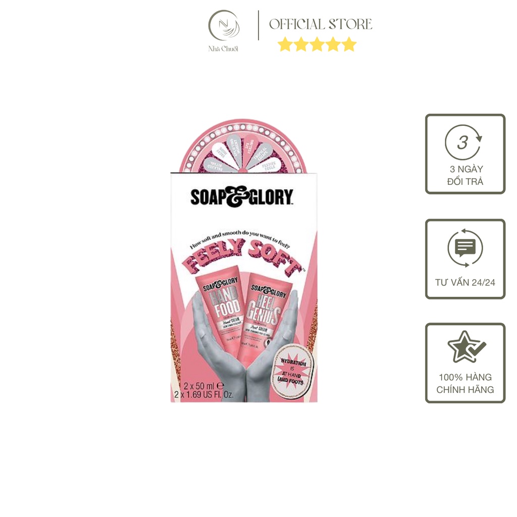 Set dưỡng tay chân Hand and Foot Duo Soap and Glory 2x50ml
