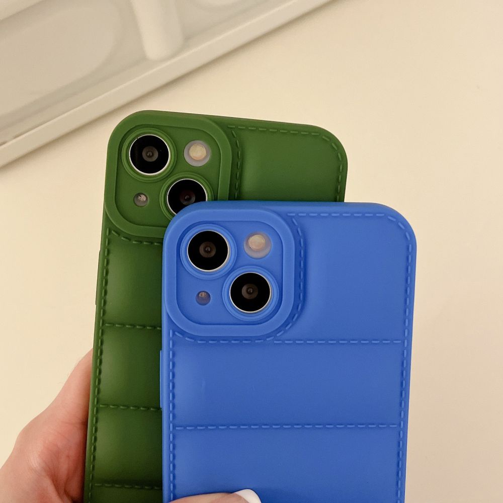 Ốp Điện Thoại TPU Mềm Chống Sốc Màu Kẹo 3D Cho IPhone 14 13 12 11 Pro Max X XR 8 7 Plus