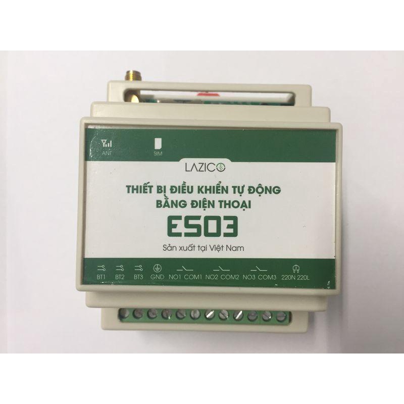 Lazico ES03 - Bộ Điều Khiển Thiết Bị Bằng Điện Thoại 3 Cổng Độc Lập, Dùng SIM