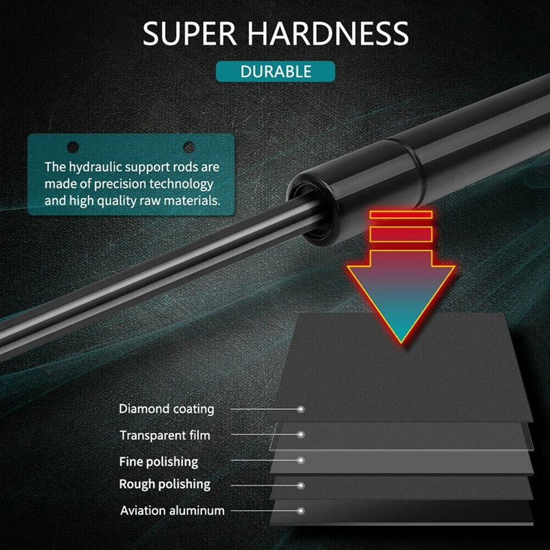 Set 2 Thanh Nâng Cốp Trước Xe Hơi Chống Sốc Cho Infiniti Q50 2014-2018 65470-46A0A 6801 PM3369