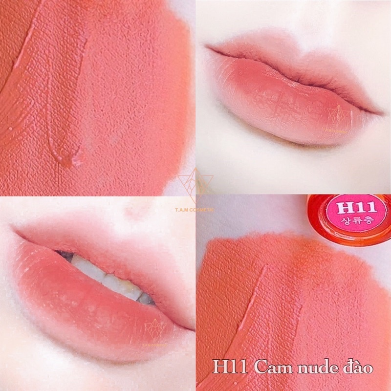 Top màu son trend velvet tint 상류층 T.A.M siêu kháng nước lâu trôi cho môi Khô