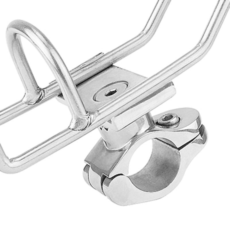 1pcs Thép không gỉ 316 Giá đỡ cần câu Giá đỡ cực Giá đỡ Kẹp trên Phụ kiện thuyền gắn trên đường sắt