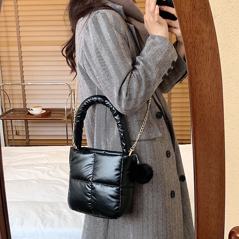 Túi Đeo JASMIN NOIR Chéo Bằng Nylon Thiết Kế Đơn Giản Thời Trang Cho Nữ