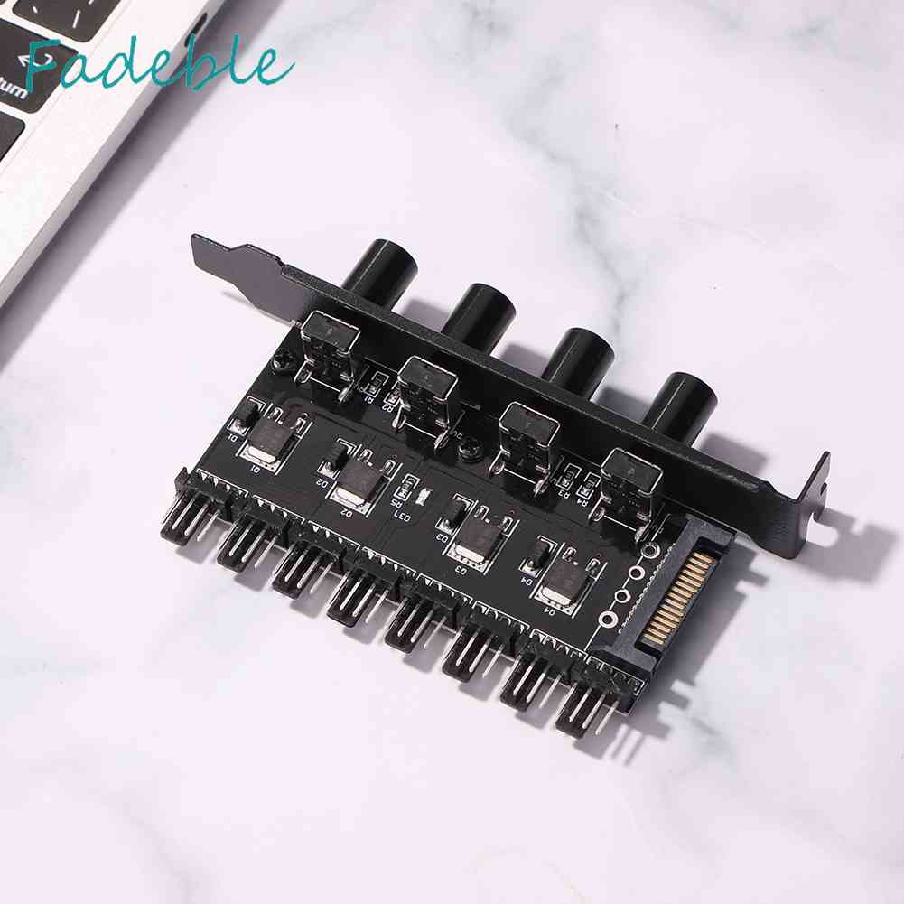 Bộ Điều Chỉnh Tốc Độ Quạt 8 Chiều SATA / 3Pin 12V Dành Cho Máy Tính