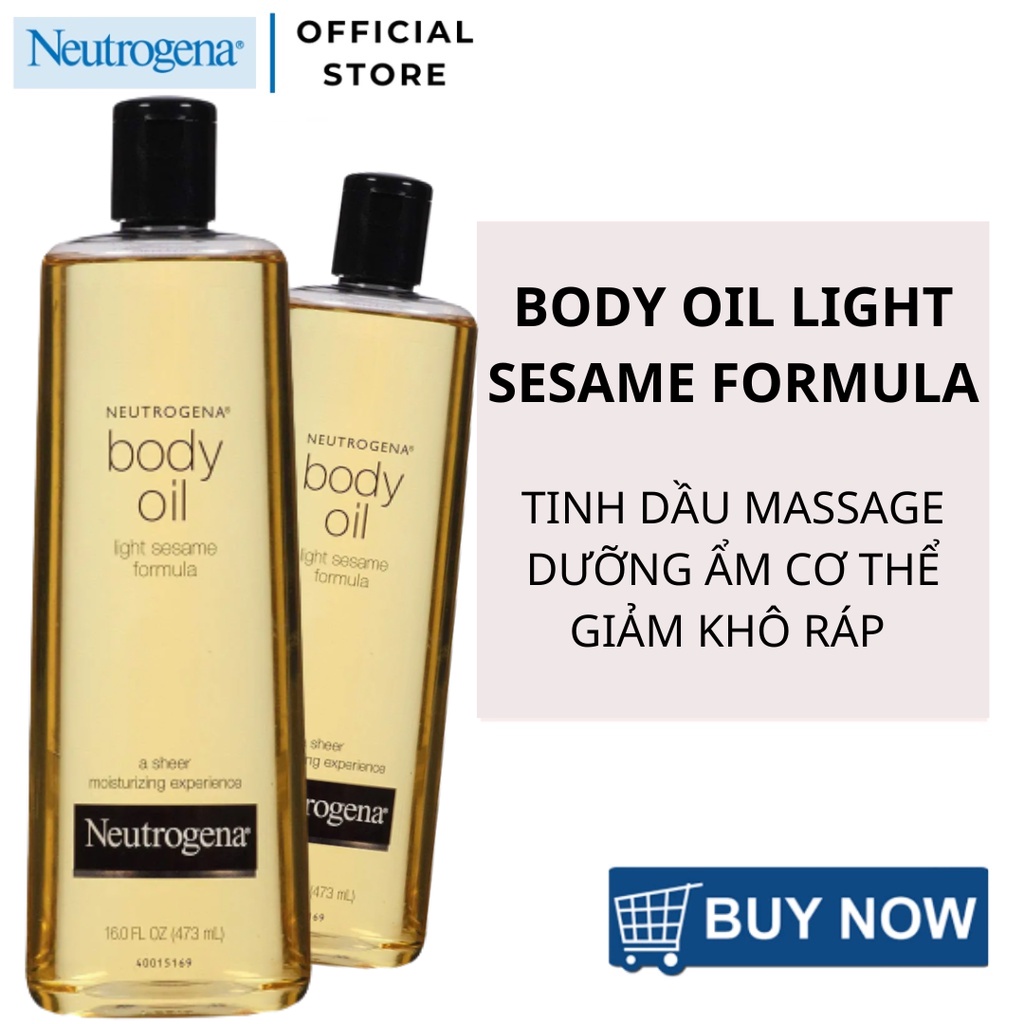 Dầu Massage Dưỡng Ẩm Cho Da Neutrogena Body Oil Light Sesame Formula