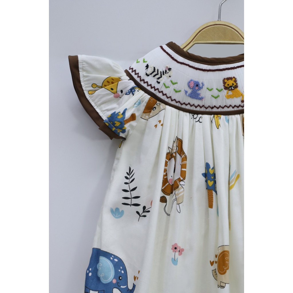 ĐẦM SMOCK CON THÚ HÌNH