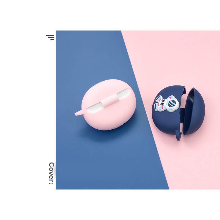 Vỏ Bảo Vệ Hộp Sạc Tai Nghe Soundpeats mini Bằng Silicon Hình Phi Hành Gia / Thỏ Dễ Thương