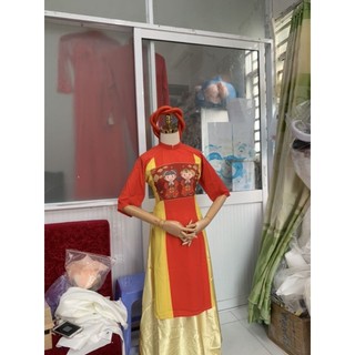 Áo dài chúc tết cách tân nữ