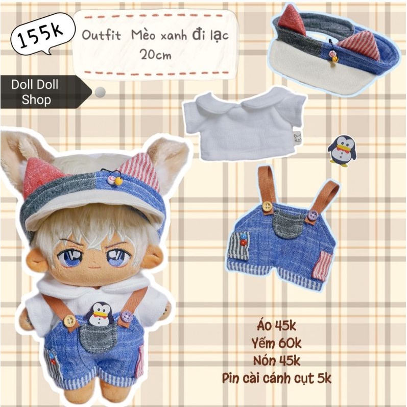 Outfit cho búp bê doll