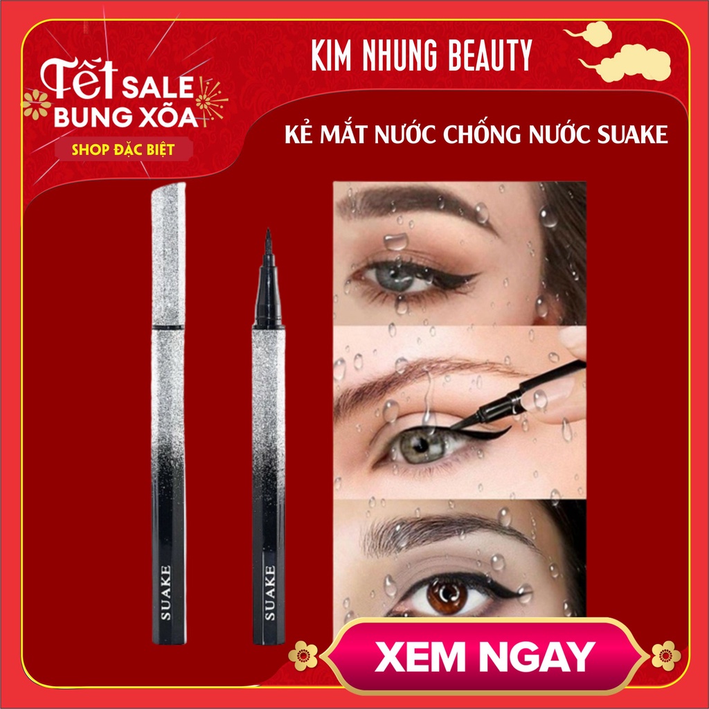 Bút Kẻ Mắt Nước Suake Vỏ Kim Tuyến Siêu Đẹp, Siêu Sang