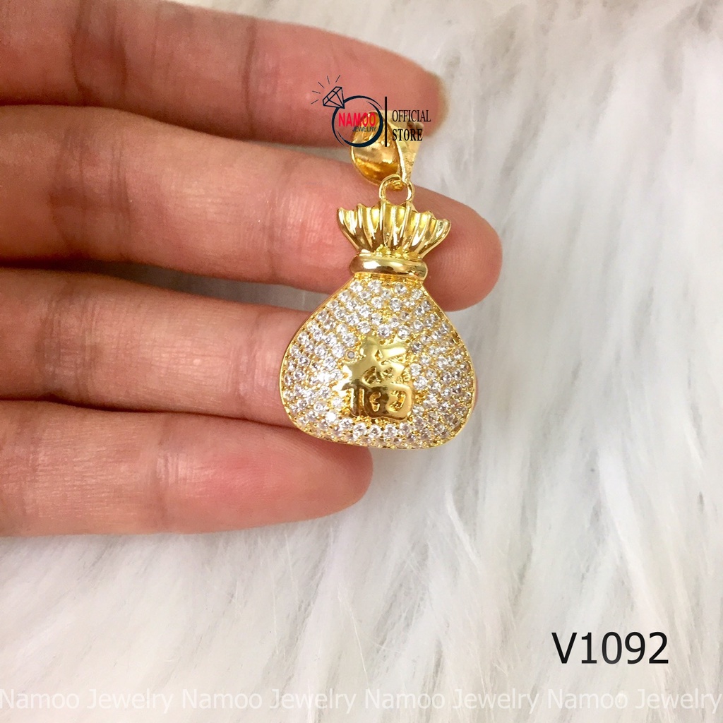 Bộ Trang Sức Nữ V1092 Đẹp Xuất Sắc Với Thiết Kế Túi Tài Lộc Cho Xuân Này Namoo Jewelry