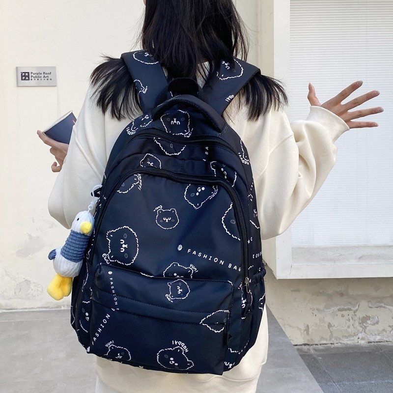 Ba Lô Đi Học / Du Lịch Cỡ Lớn Chống Thấm Nước In Họa Tiết Hoạt Hình Kiểu Nhật Bản Dễ Thương Cho