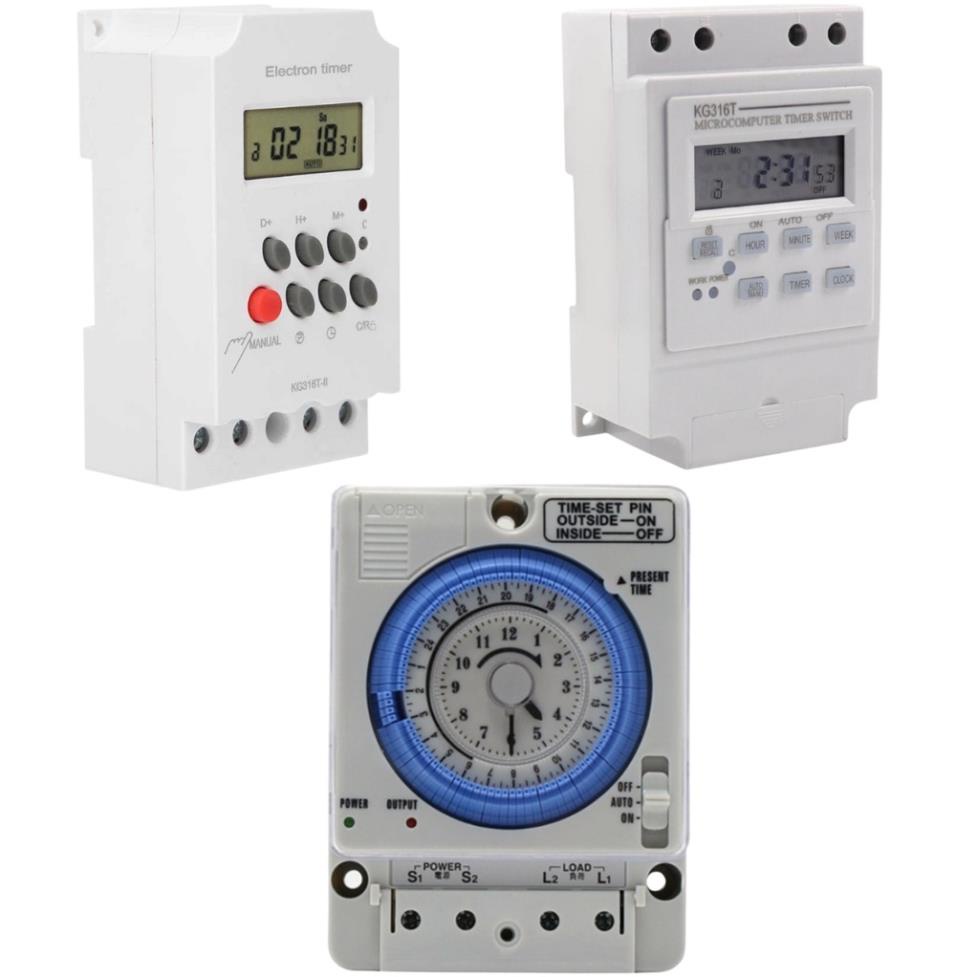 Timer tuần, công tắc hẹn 24 giờ, KG316T, KG316T-II, TB35-N cài đặt tắt mở tự động theo chu kỳ