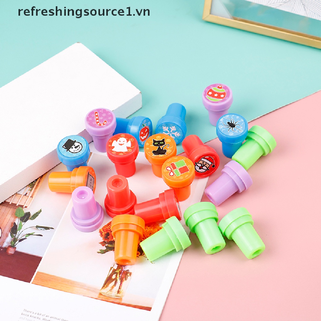Set 10 Con Dấu Khủng Long Mini Đồ Chơi Giáo Dục Cho Bé {refreshingsource1.vn}