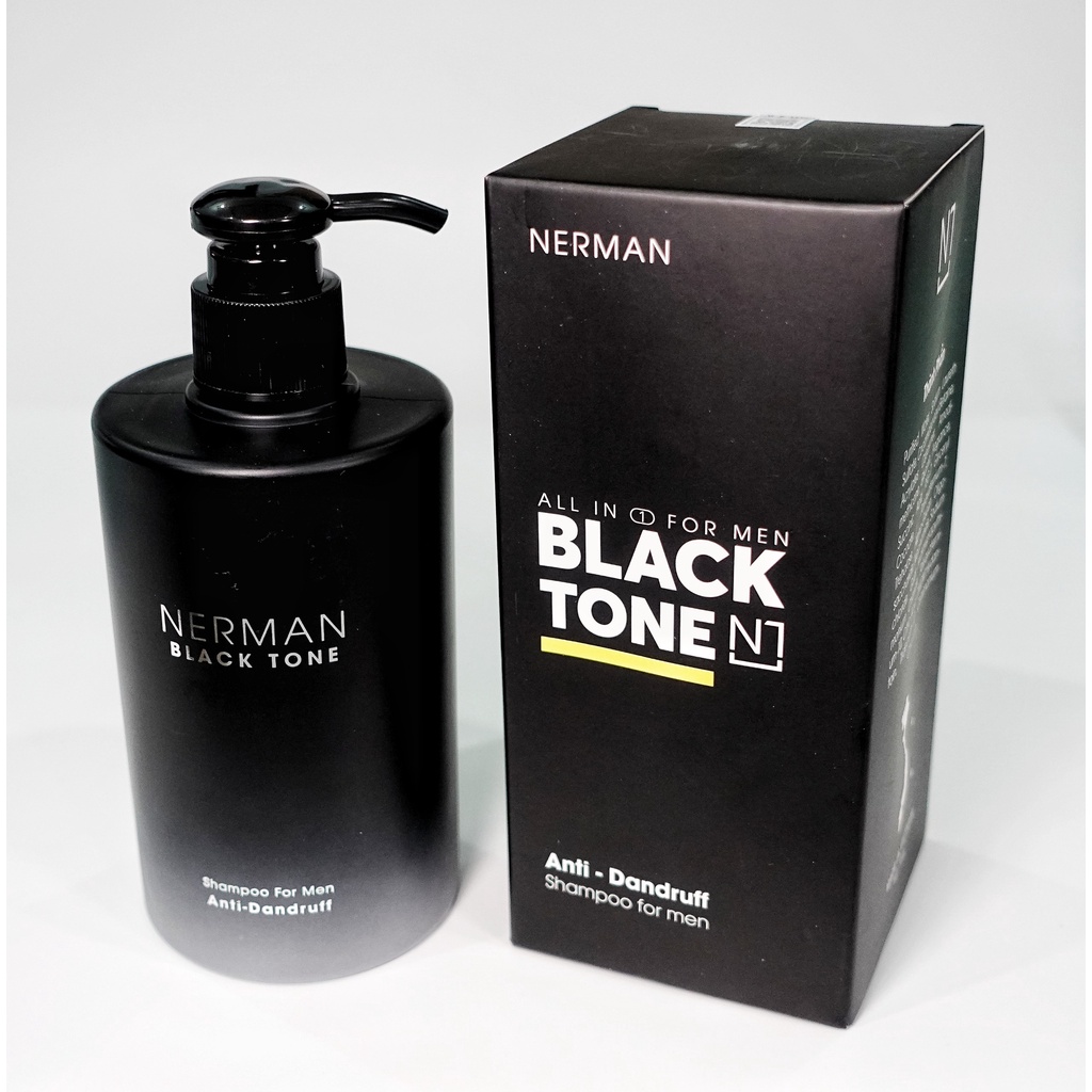 Dầu gội sạch gàu cho nam Nerman Black Tone hương nước hoa Pháp 350g
