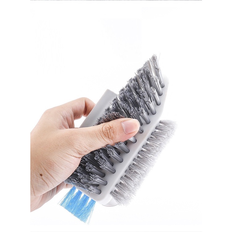 Bàn chải nhà tắm 4 trong 1 làm sạch khe hở mạch, góc tường, chổi cọ sàn kiêm gạt kính tiện lợi