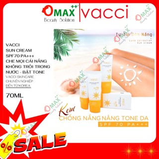 KEM CHỐNG NẮNG VACCI MẶT & TOÀN THÂN - LUXE COLLECTION SUN CREAM SPF70 PA++ 70ML