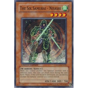 Thẻ bài Yugioh - TCG - The Six Samurai - Nisashi / GLD2-EN020