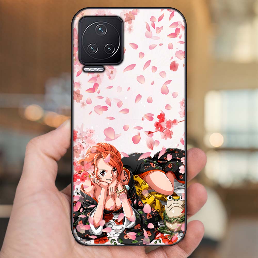 Ốp lưng Xiaomi Redmi K50 viền đen in hình Nami One Piece Đảo Hải Tặc