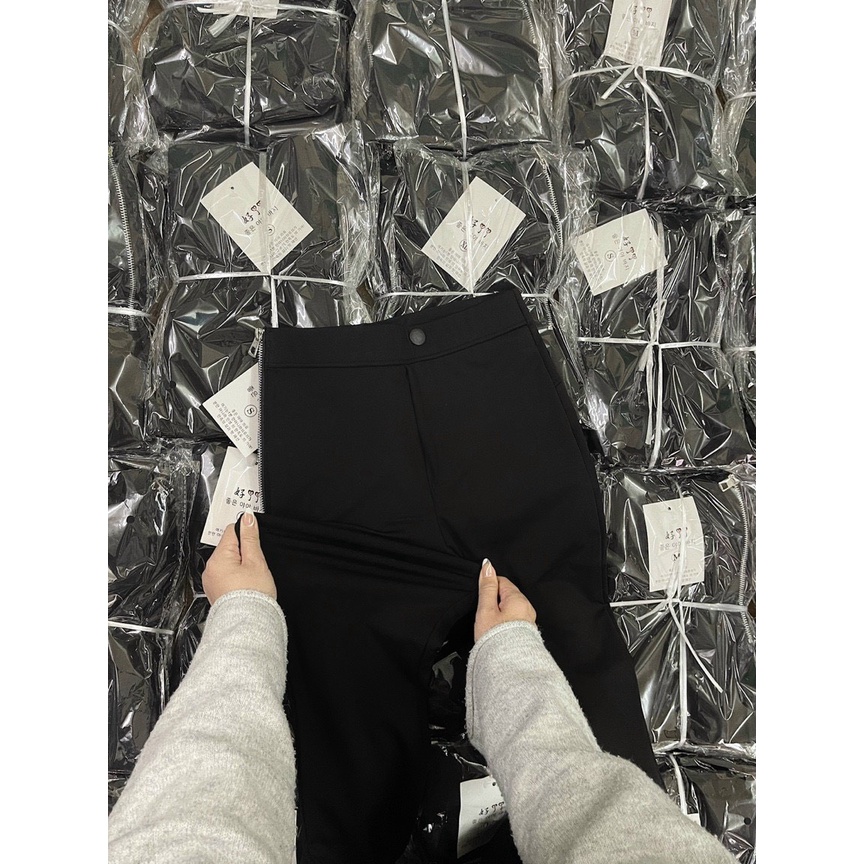 Quần treging uimi khoá sườn,quần leging cách điệu 1 cúc-MAI THỎ SHOP-