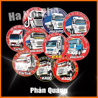 Set 10 Tem nhỏ Hyundai HD các mẫu, Có Phản Quang 3 lớp chống nước