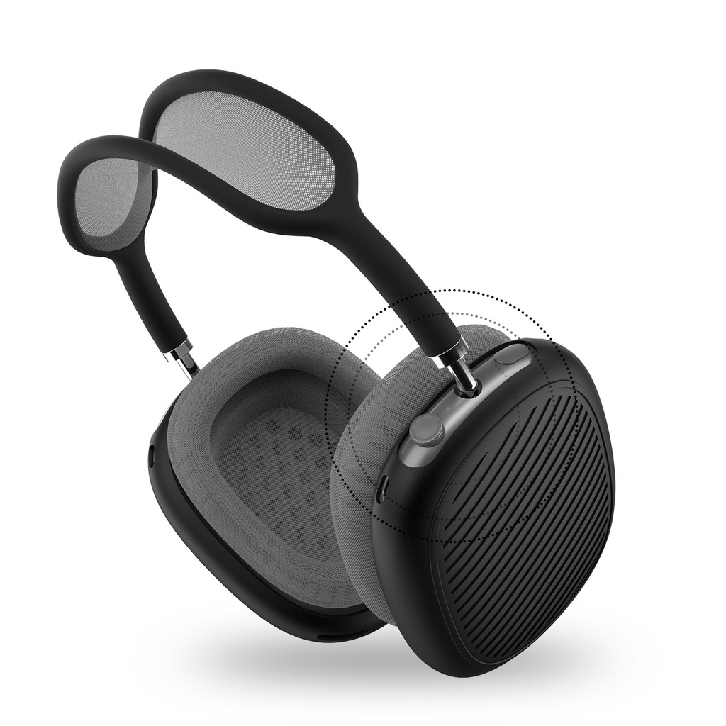 Vỏ Bảo Vệ Hộp Sạc Tai Nghe Airpods Max Không Dây Bằng Silicon Màu Trơn Chống Trầy Xước