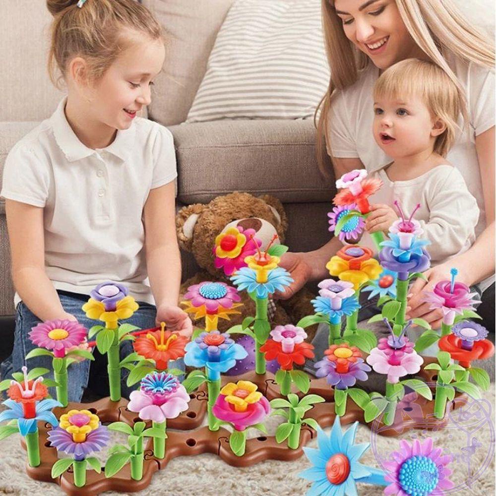Hoa Nhân Tạo Trang Trí Cho Ngày AVALENTINE AVALENTINE|Bộ Đồ Chơi Xếp Hình Khu Vườn Hoa Nhiều Màu Sắc Giáo Dục Sớm Cho Bé