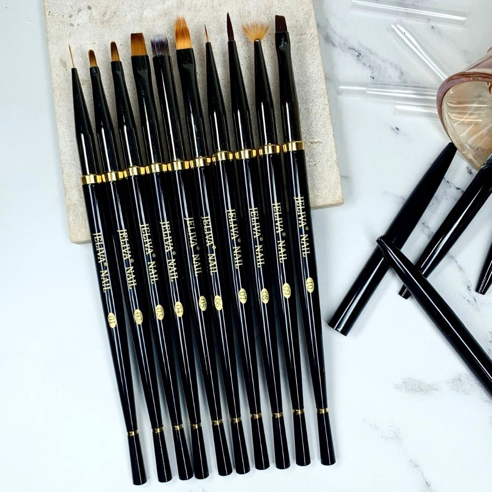 Bộ cọ nail JELIVA cao cấp 10 cây