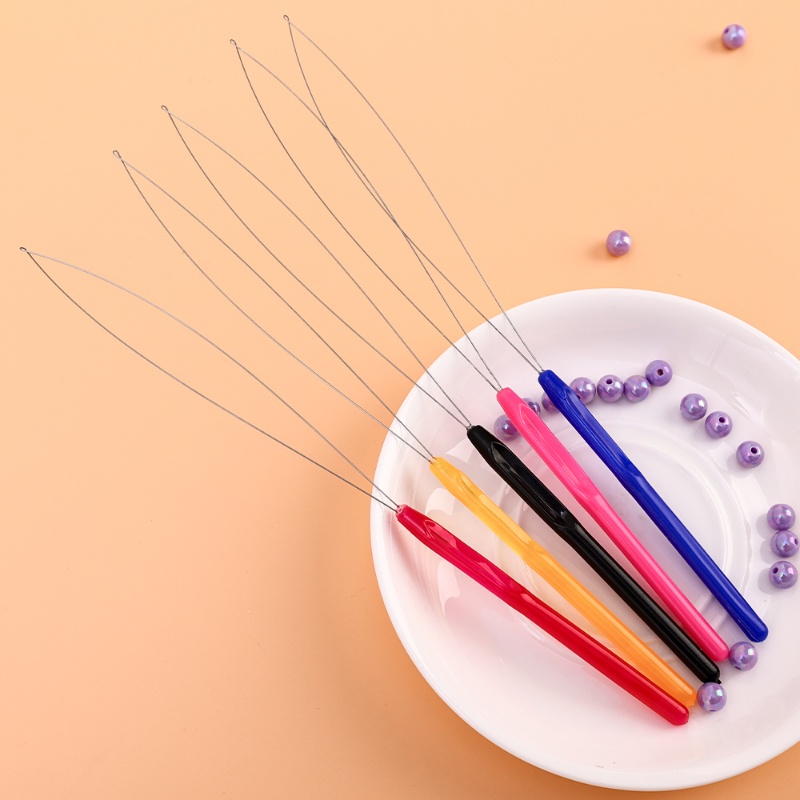 Dụng Cụ Xỏ Hạt Làm Vòng Tay Vòng cổ Bằng Nhựa Nhiều Màu Sắc DIY