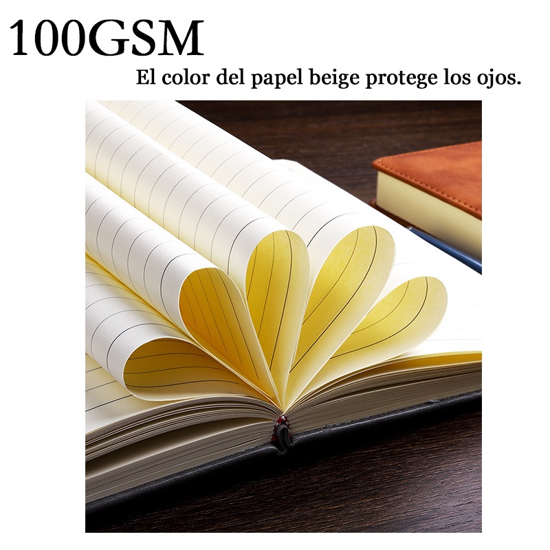 Sổ Tay A5 100GSM Bìa Da Xoay 360 Trang Xinh Xắn