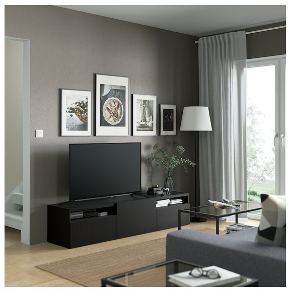 ATLANTA, Kệ tivi đa năng 3 ngăn STO_003, 180x42x39cm, kệ gỗ Scandi Home