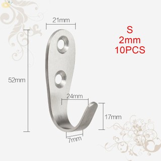 【VARSTR】Hook Single hook Solid Stainless Steel 10PCS Creative Hanger Heavy Duty