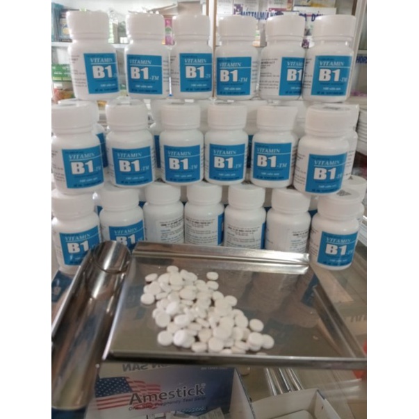 VITAMIN B1 Đại y, Đại Uy lọ 100 viên hỗ trợ cho người viêm đau dây thần kinh, giúp ăn ngon
