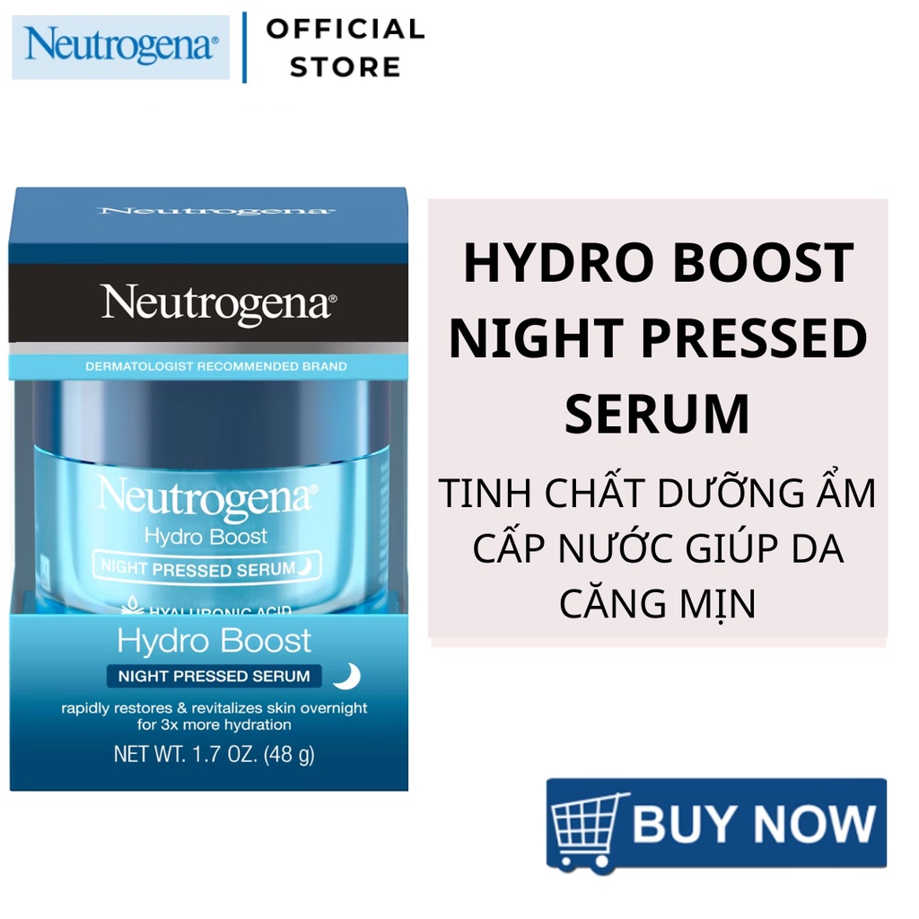 Tinh Chất Dưỡng Ẩm Neutrogena Hydro Boost Night Pressed Face Serum (48g)