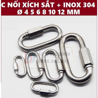 Nối xích c inox 304 ø 4 5 6 8 10 12 mm