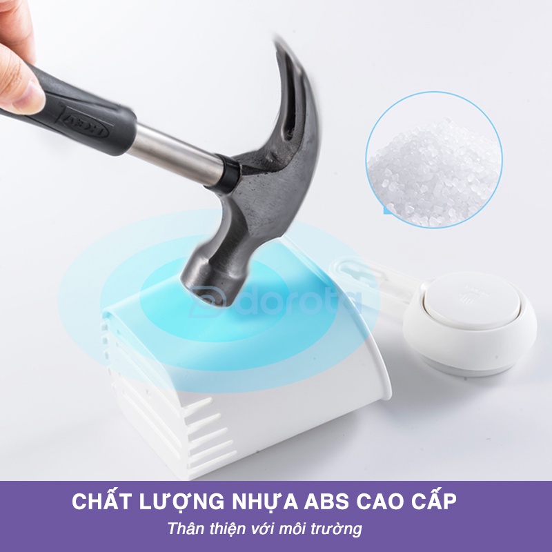 Cốc đựng bàn chải đánh răng cao cấp DOROTA công nghệ hút chân không để đồ nhà bếp AW562